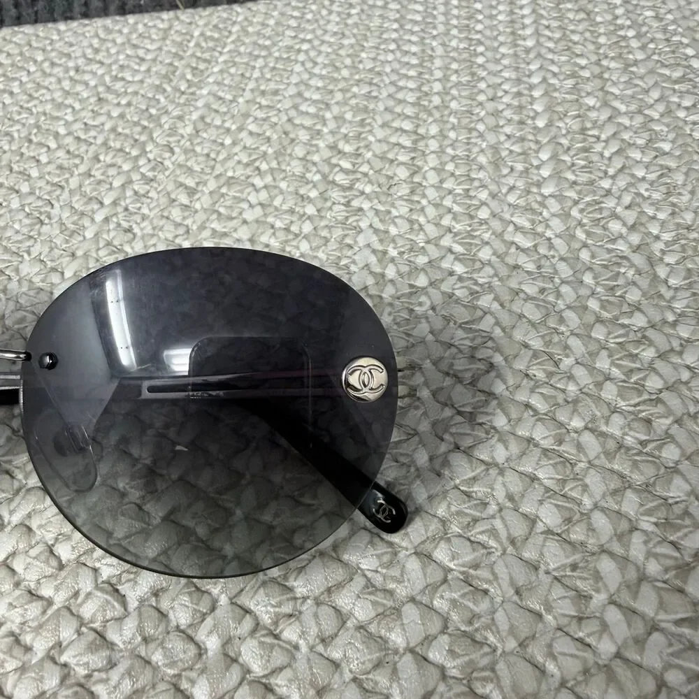 Vintage Chanel Interlocking CC Cat Eye Sunglasses Polarized 4158
